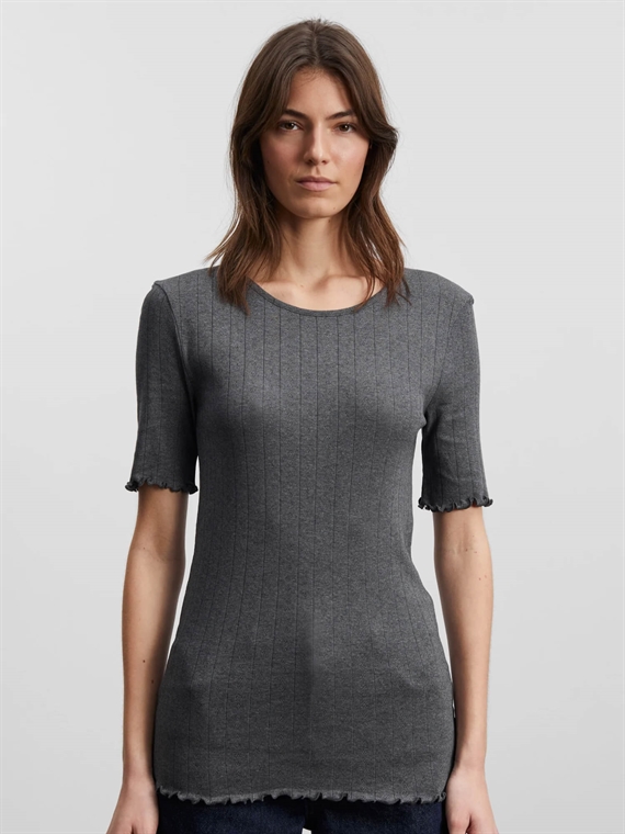 Skall Studio Edie T-shirt, Dark Grey Melange 